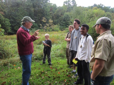 Boy Scout Forestry Merit Badge Workshop, October 2014: Tree identification.